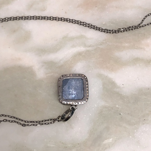 ADORINA RHODIUM DIAMOND PENDANT NECKLACE - Picture 8 of 8